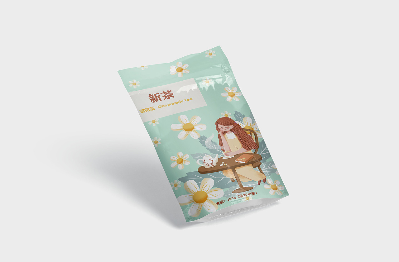 茶类包装插画设计（图ZMzEyMDI4NDA0） - 商业插画 - 站酷设计师叶落luo原创素材 - 站酷ZCOOL