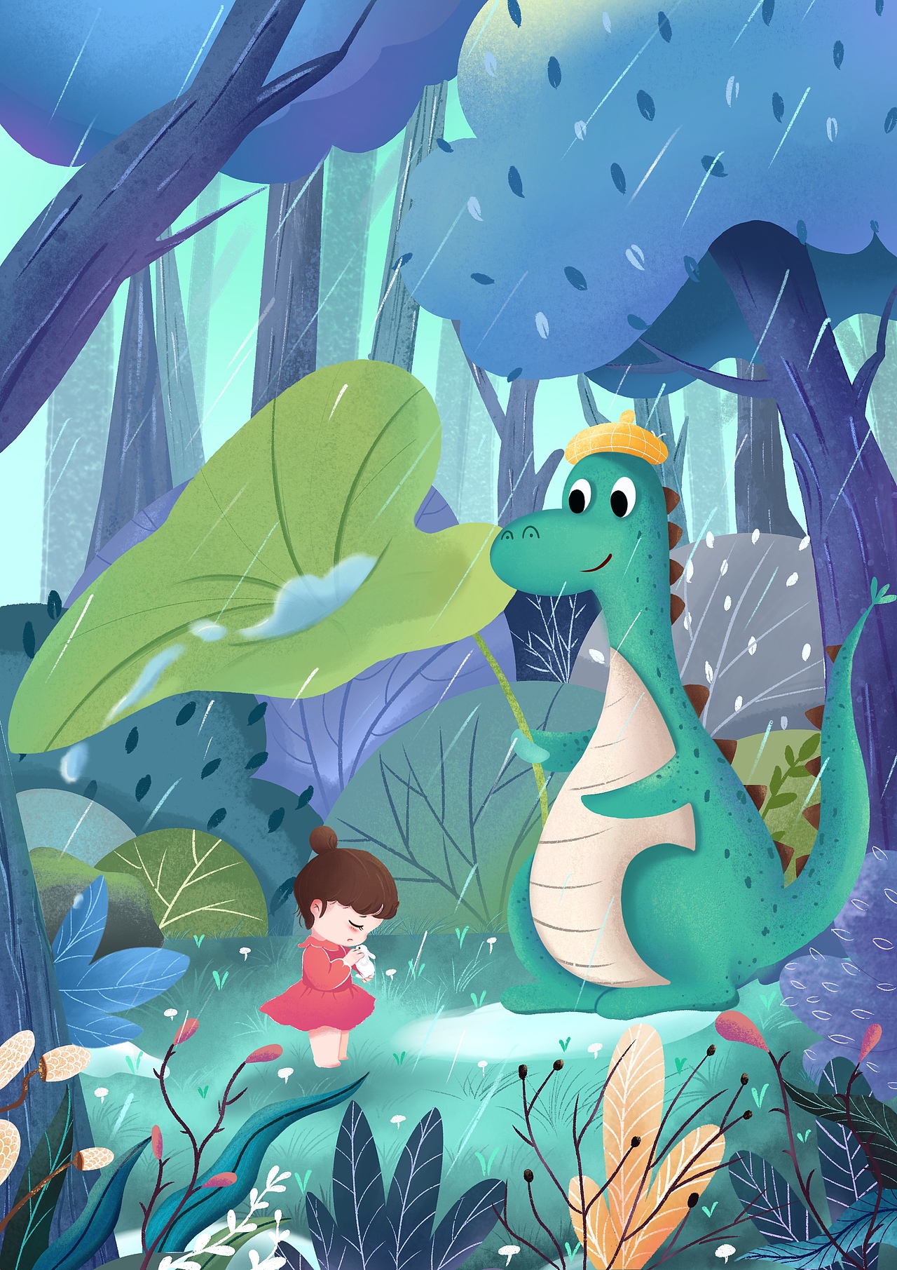 儿童插画《有我在》