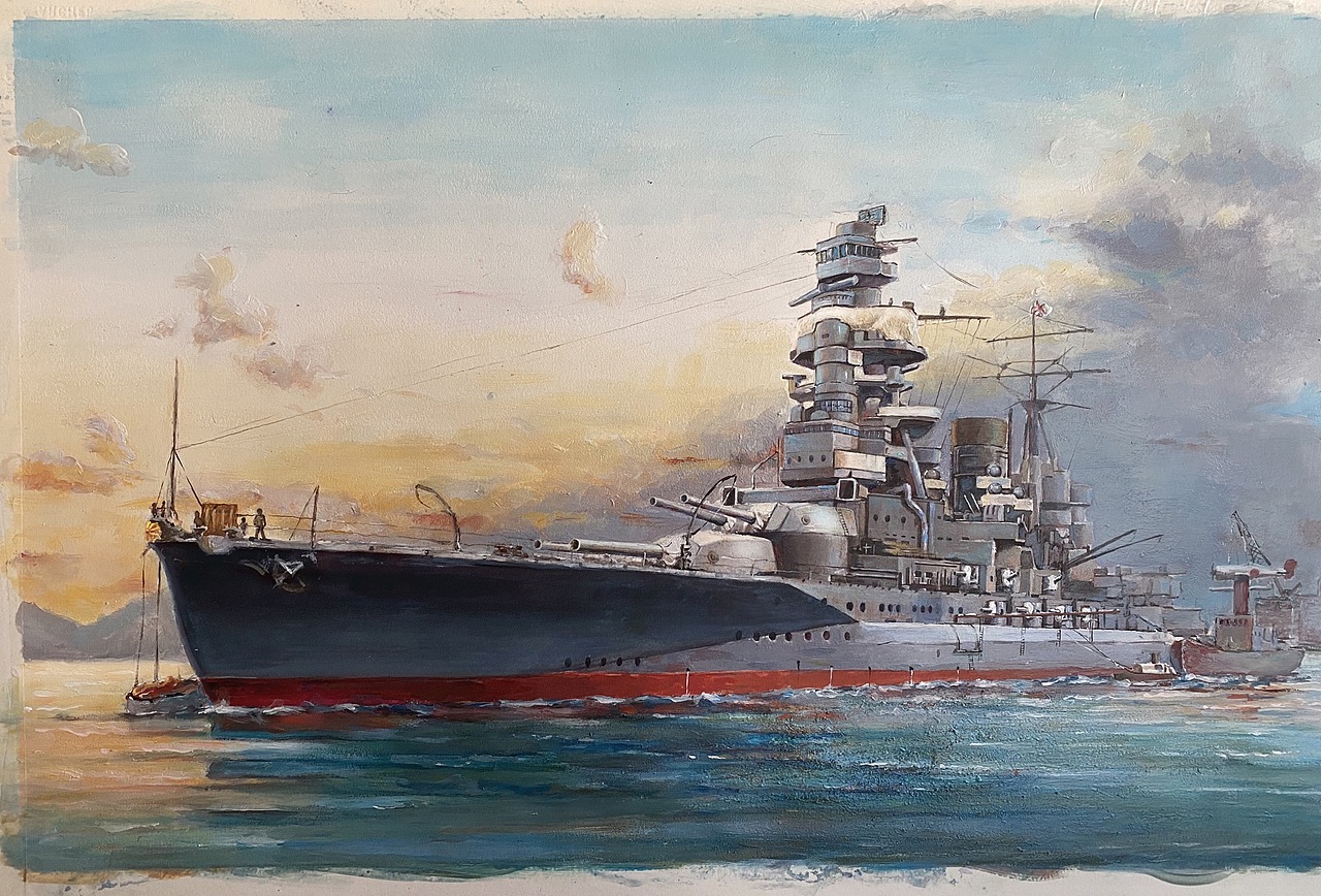 长门级战列舰（图ZMjE2NTA5Njk2） - 艺术插画 - 站酷设计师雷娄煤原创素材 - 站酷ZCOOL