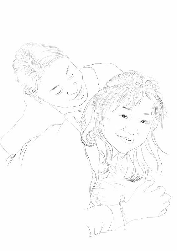 数位板线描