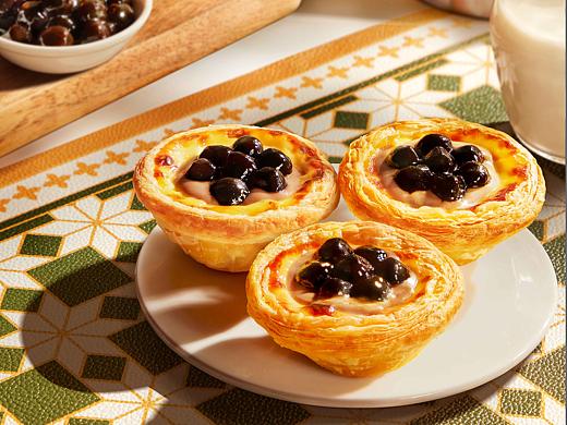 [视觉创意/美食摄影] KFC-2021-黑糖波波奶茶蛋挞