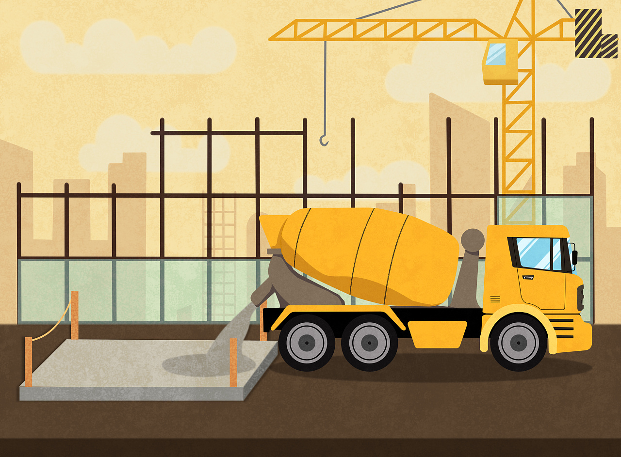 建筑工地|插画|儿童插画|化为千羽 - 原创作品 - 站酷 (zcool)