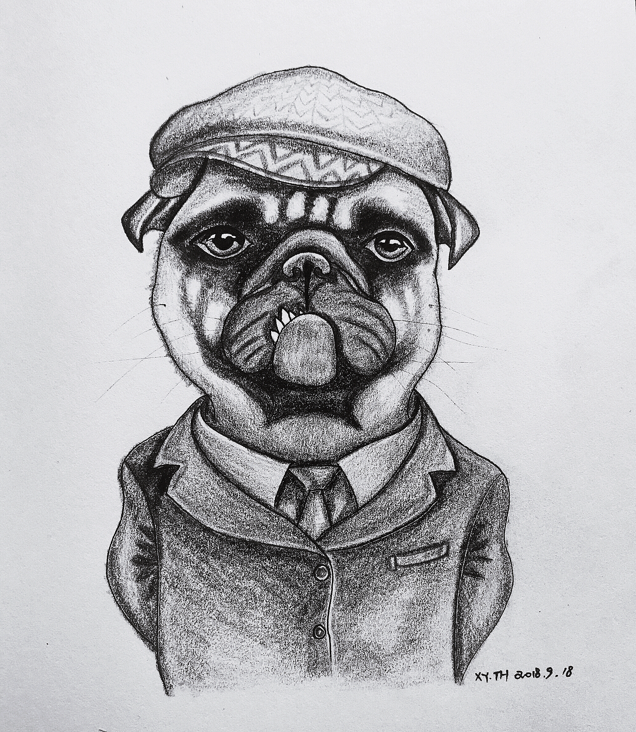 彩铅，针管笔作品（图ZMTY0MDM4ODgw） - 创作习作 - 站酷设计师英子手绘插画控原创素材 - 站酷ZCOOL