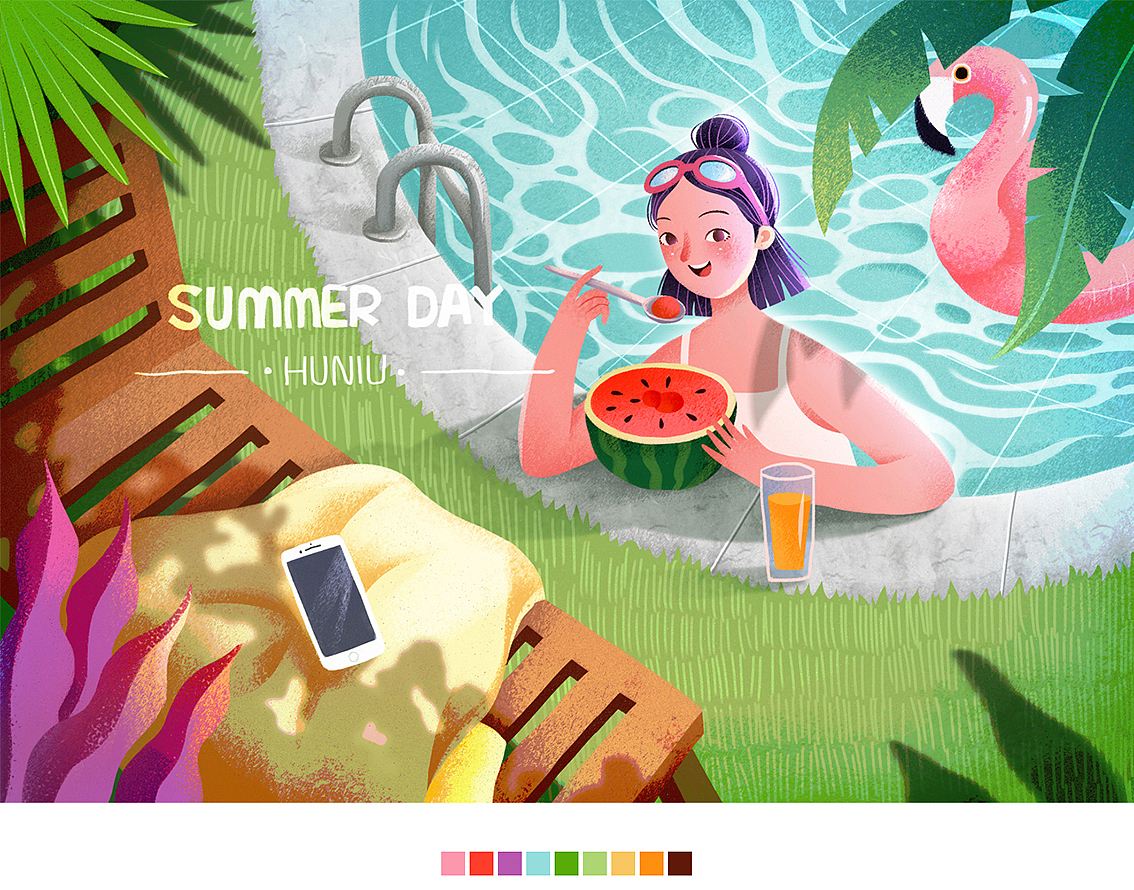 日常更1（图ZMjIxNTc0Nzky） - 商业插画 - 站酷设计师虎妞666原创素材 - 站酷ZCOOL