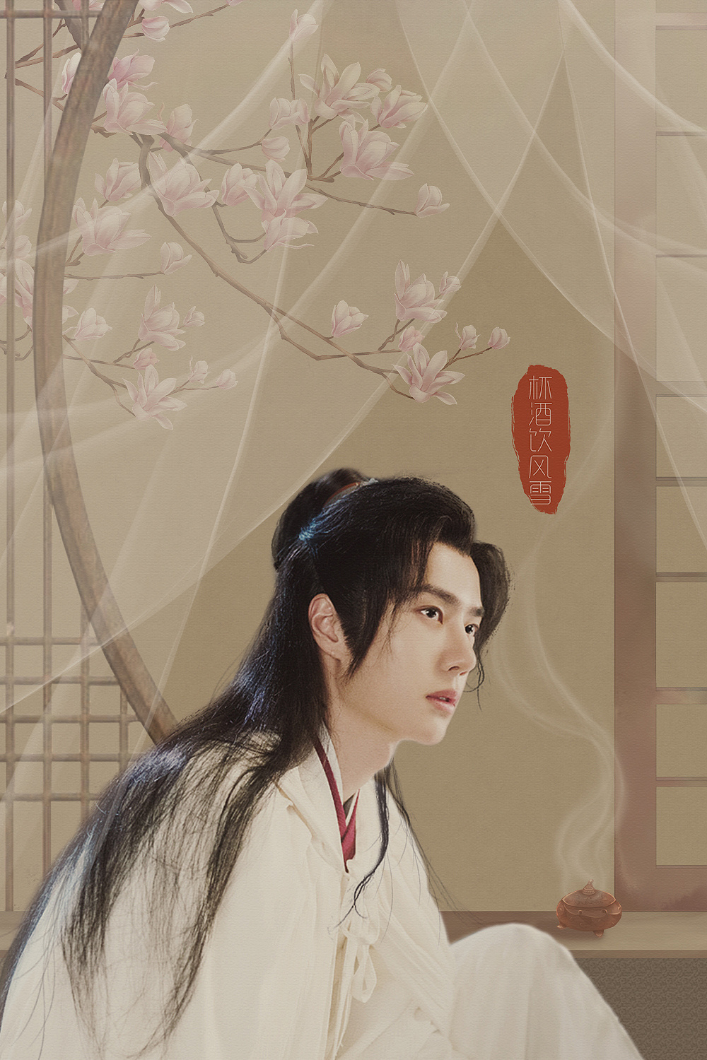 王一博 谢允|平面|海报|岁岁照海棠 - 原创作品 - 站酷 (zcool)