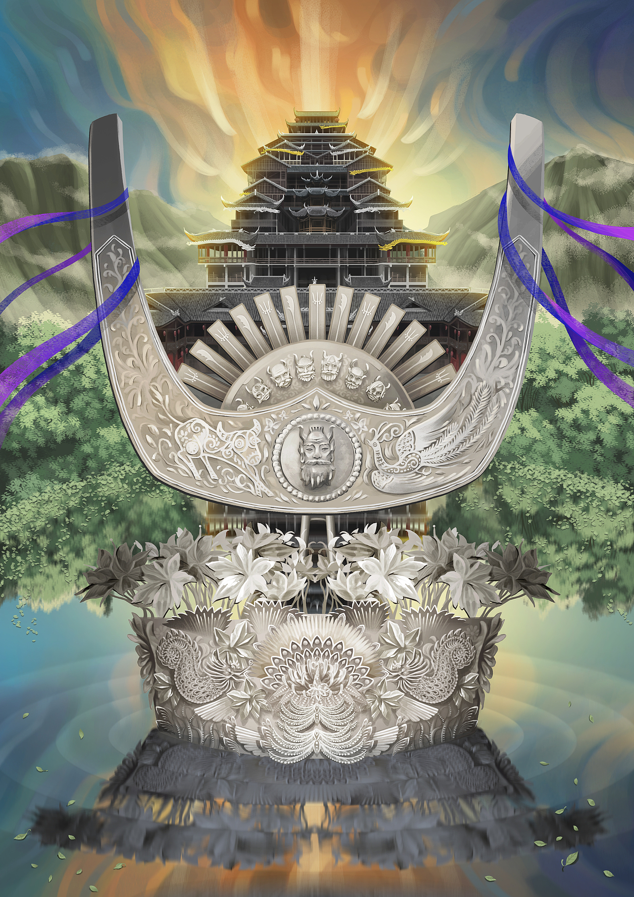 《蚩尤九黎城》景区平面海报（图ZMjEzOTczNTA4） - 海报 - 站酷设计师试验品Ag原创素材 - 站酷ZCOOL