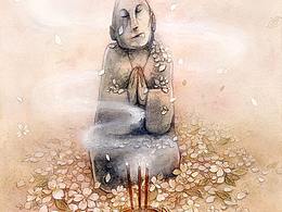 “花”主題插畫-8張