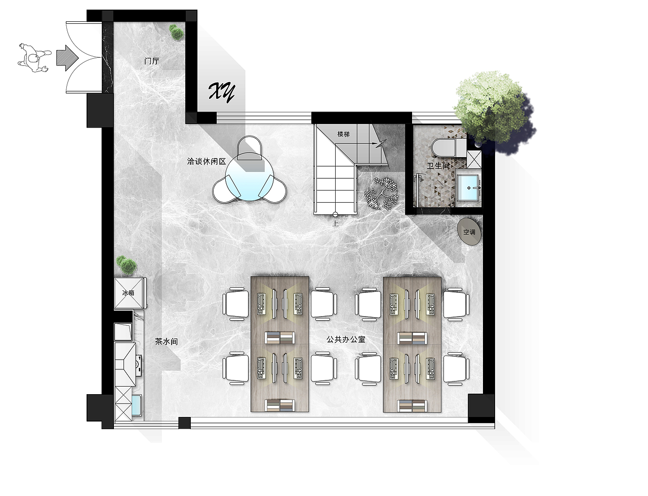 彩平表现办公室