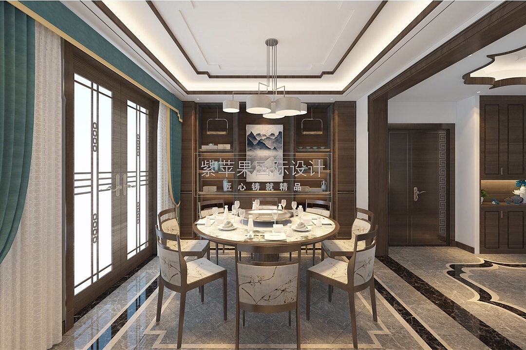 贵阳别墅装修室内设计_简约中式别墅装修室内设计效果