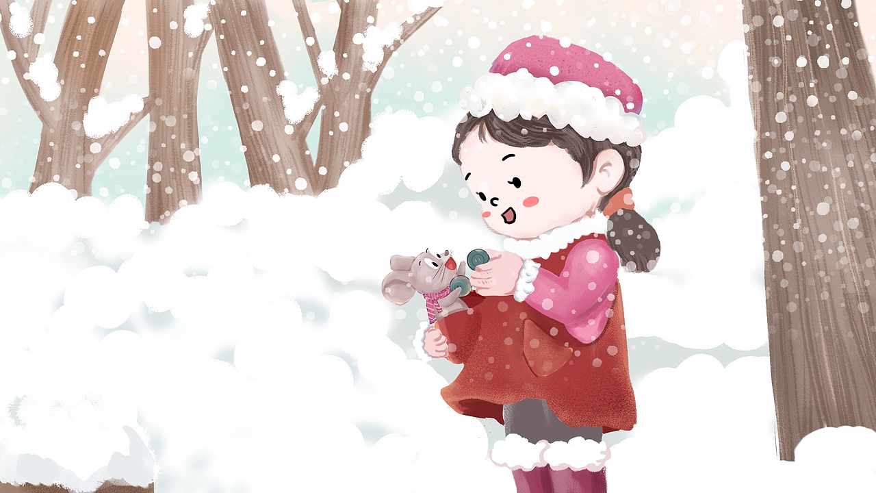 下雪了,小动物们在干什么?