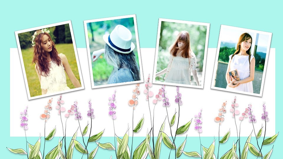 清新唯美毕业季纪念相册PPT模板