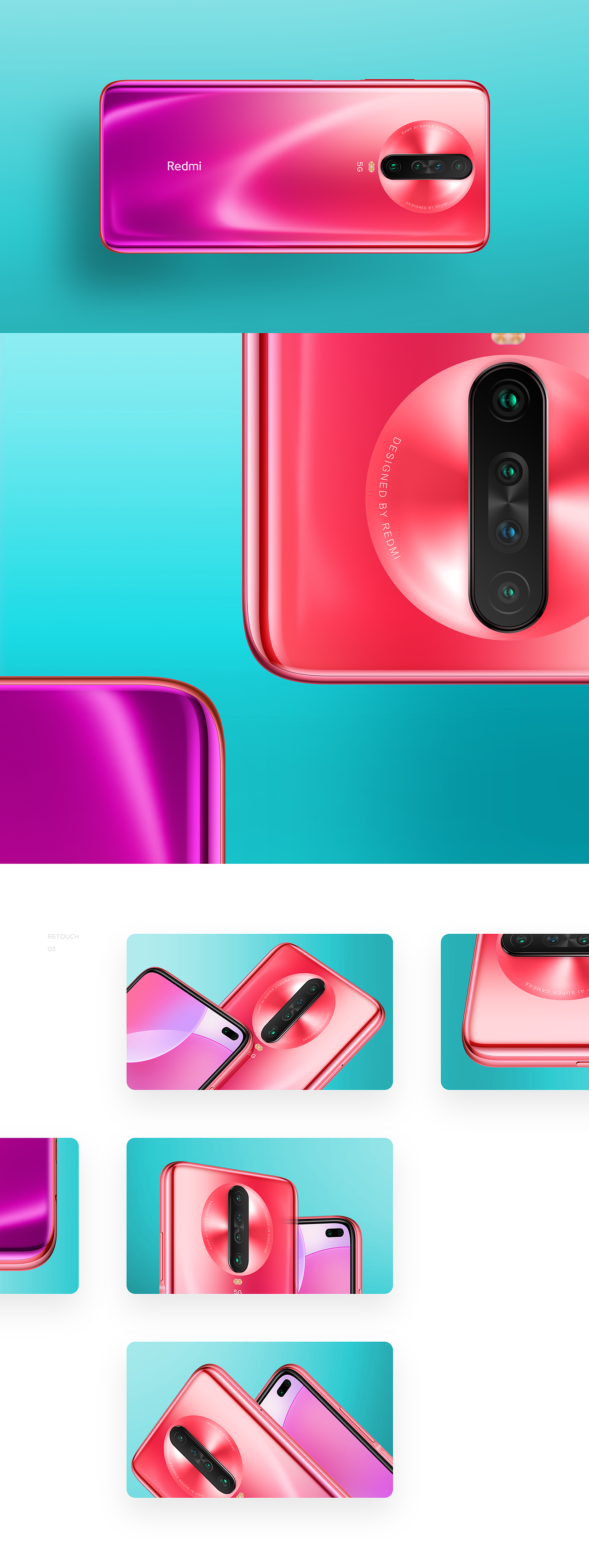 Redmi K30 5G先锋 全速热爱 产品美术设定/后期