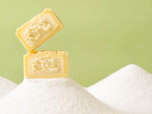 食品拍摄-榴莲绿豆糕