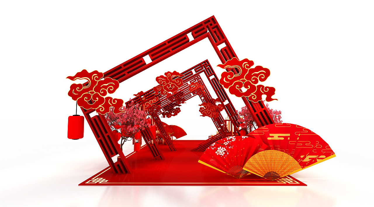 新春美陈（图ZMTkzNjc3NTIw） - 场景 - 站酷设计师P2h1原创素材 - 站酷ZCOOL