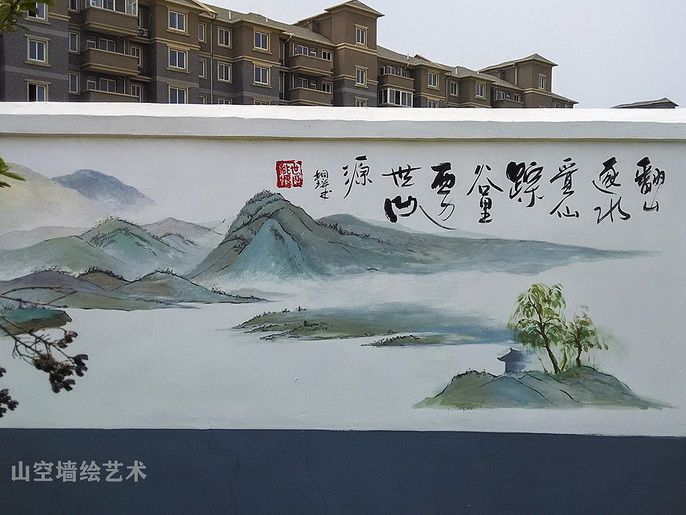 2021年苏州文化墙彩绘首选 苏州昆山文化墙彩绘壁画