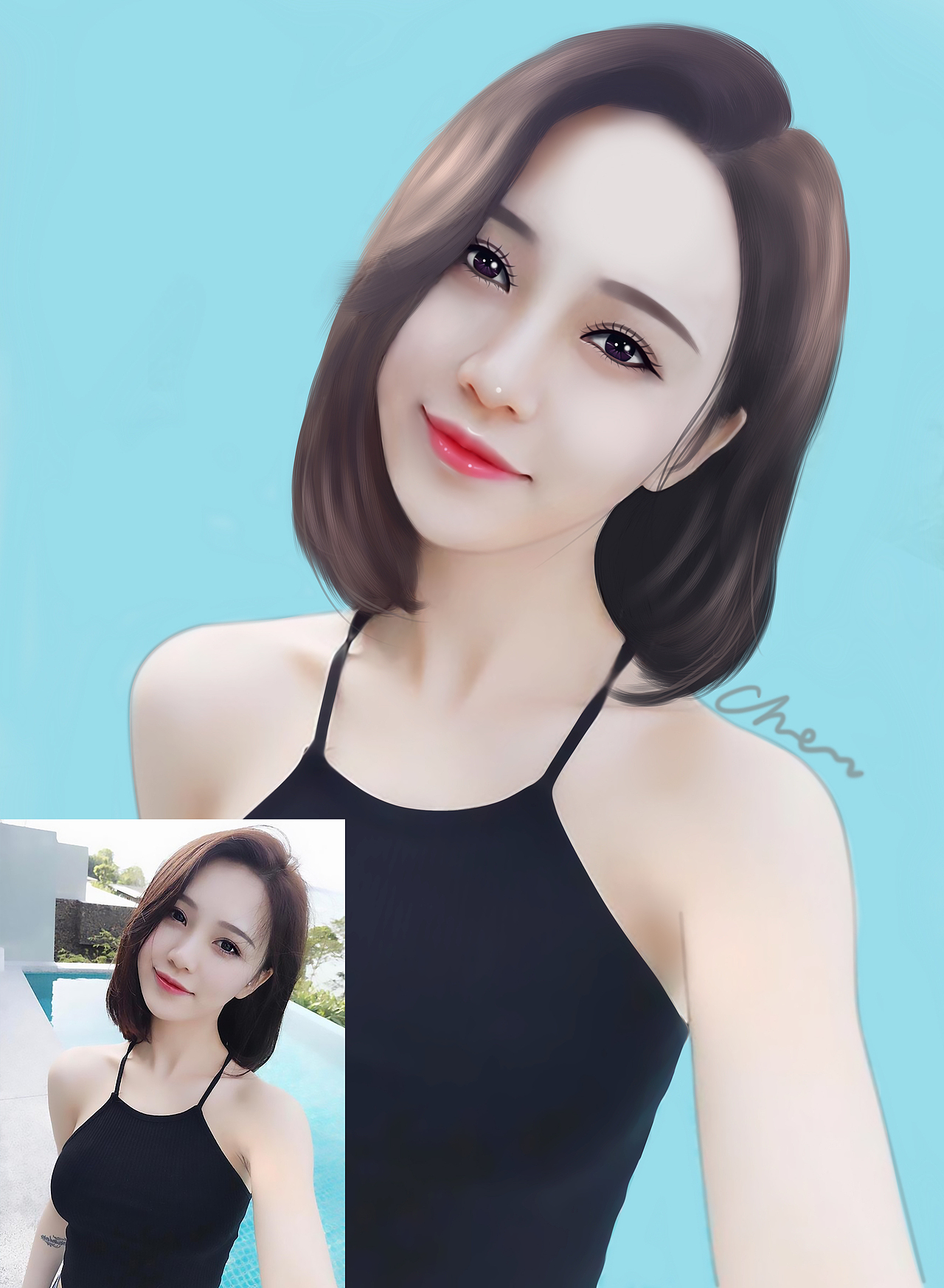 人物转手绘/板绘