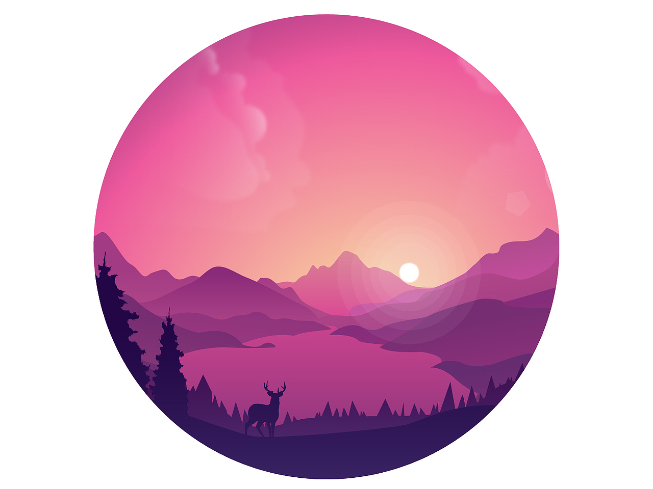 矢量风景插画（图ZNzE0MDY4Mjg=） - 创作习作 - 站酷设计师ouyangqianfa原创素材 - 站酷ZCOOL