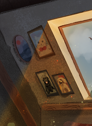 午后的阁楼（图ZMjc3NTA3MzY4） - 商业插画 - 站酷设计师孙优秀666原创素材 - 站酷ZCOOL