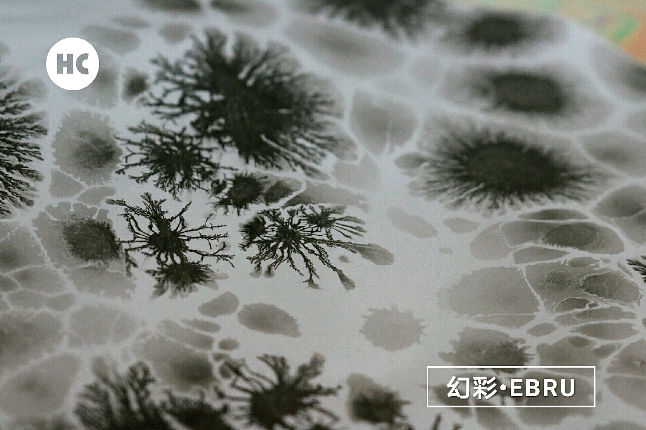自然发晶 土耳其湿拓画ebru 水影画 墨流工艺marbling 水拓画本子（图ZNTk0ODc4NTI=） - 其他手工艺 - 站酷设计师21listen原创素材 - 站酷ZCOOL