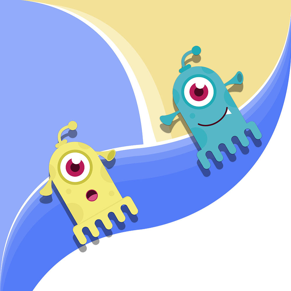 原創(chuàng)兩只小怪獸~~（圖ZNjMwMTMyMjQ=） - 創(chuàng)作習(xí)作 - 站酷設(shè)計(jì)師Joker156原創(chuàng)素材 - 站酷ZCOOL