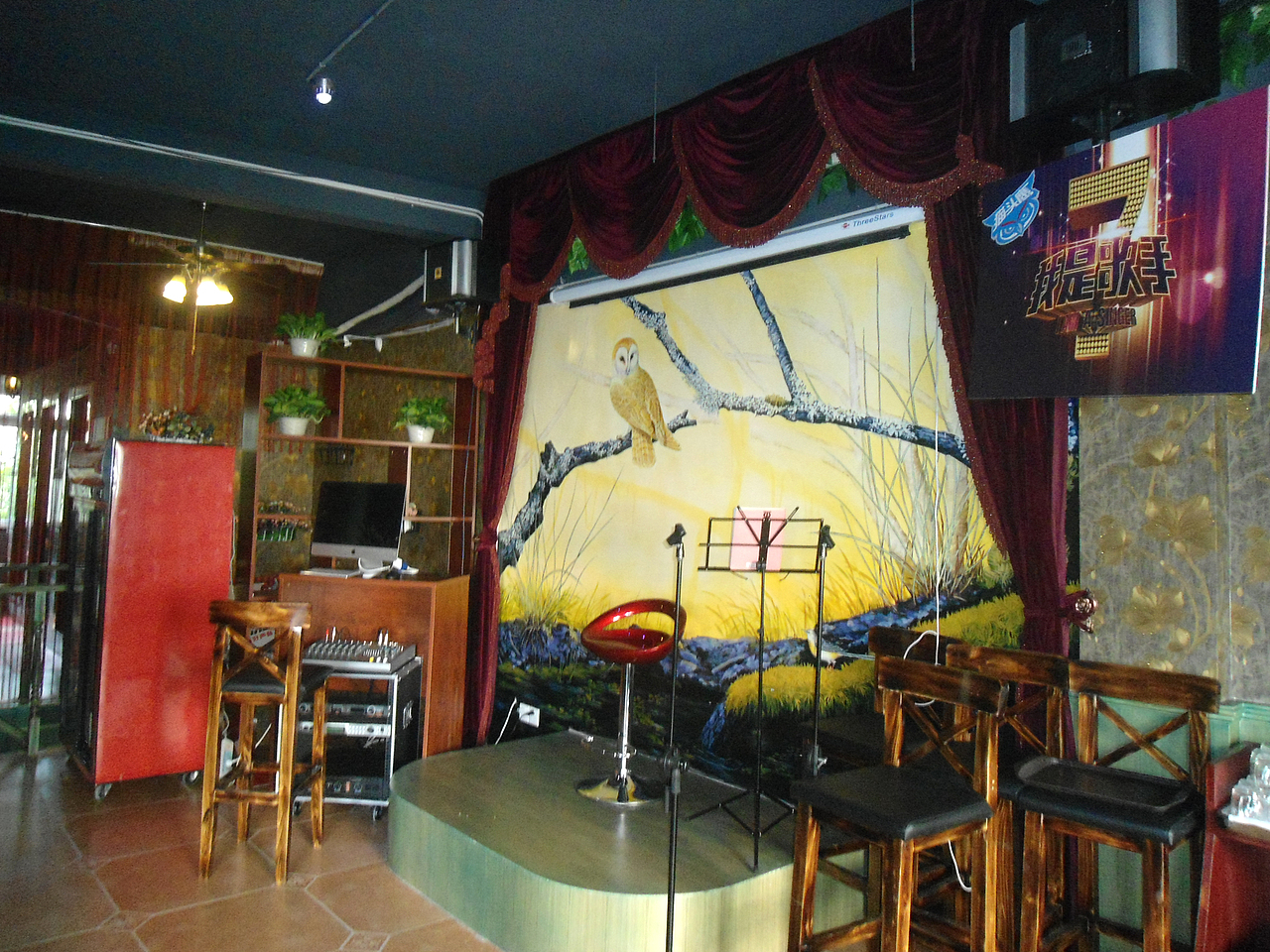 貓頭鷹酒吧墻體彩繪（圖ZMTk3NDM2MDg0） - 繪畫 - 站酷設(shè)計師鴻武設(shè)計原創(chuàng)素材 - 站酷ZCOOL