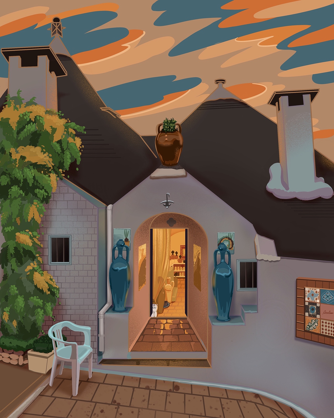 小镇（图ZMjAwNjgzNzQ4） - 创作习作 - 站酷设计师混沌小馄饨原创素材 - 站酷ZCOOL