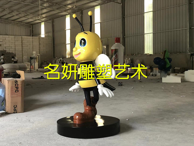 田园劳动模范先锋形象大使玻璃钢卡通蜜蜂雕塑（图ZMTg4MzUzMjg0） - 雕塑 - 站酷设计师名妍雕塑公司原创素材 - 站酷ZCOOL