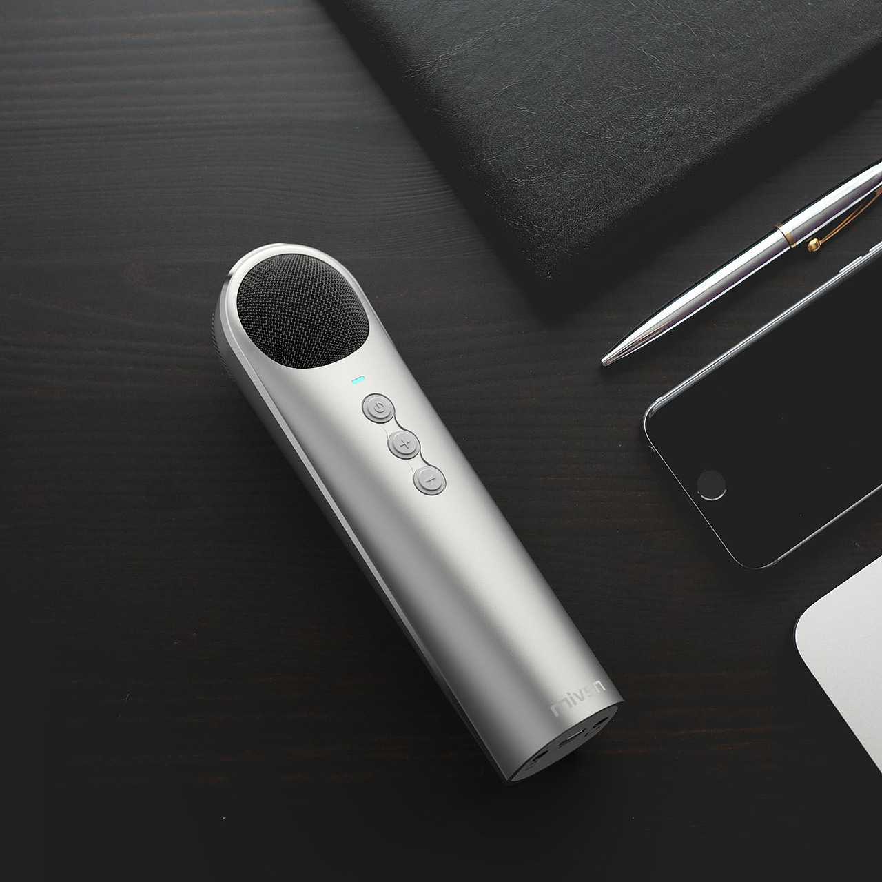 麦克风详情图渲染。纯渲染