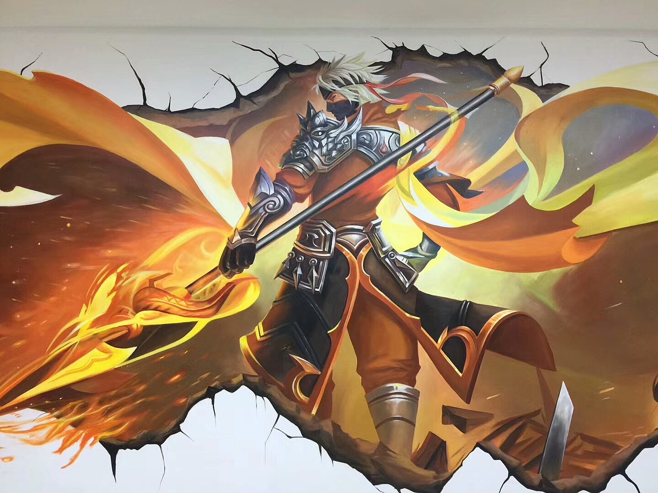 网咖游戏人物3d立体画