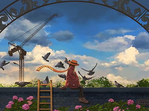 秋日街景·插画合集
