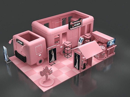 zk-2020年网红少女粉色系拍照区美陈快闪店-0401