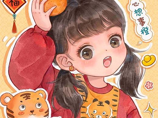 水彩Q版头像