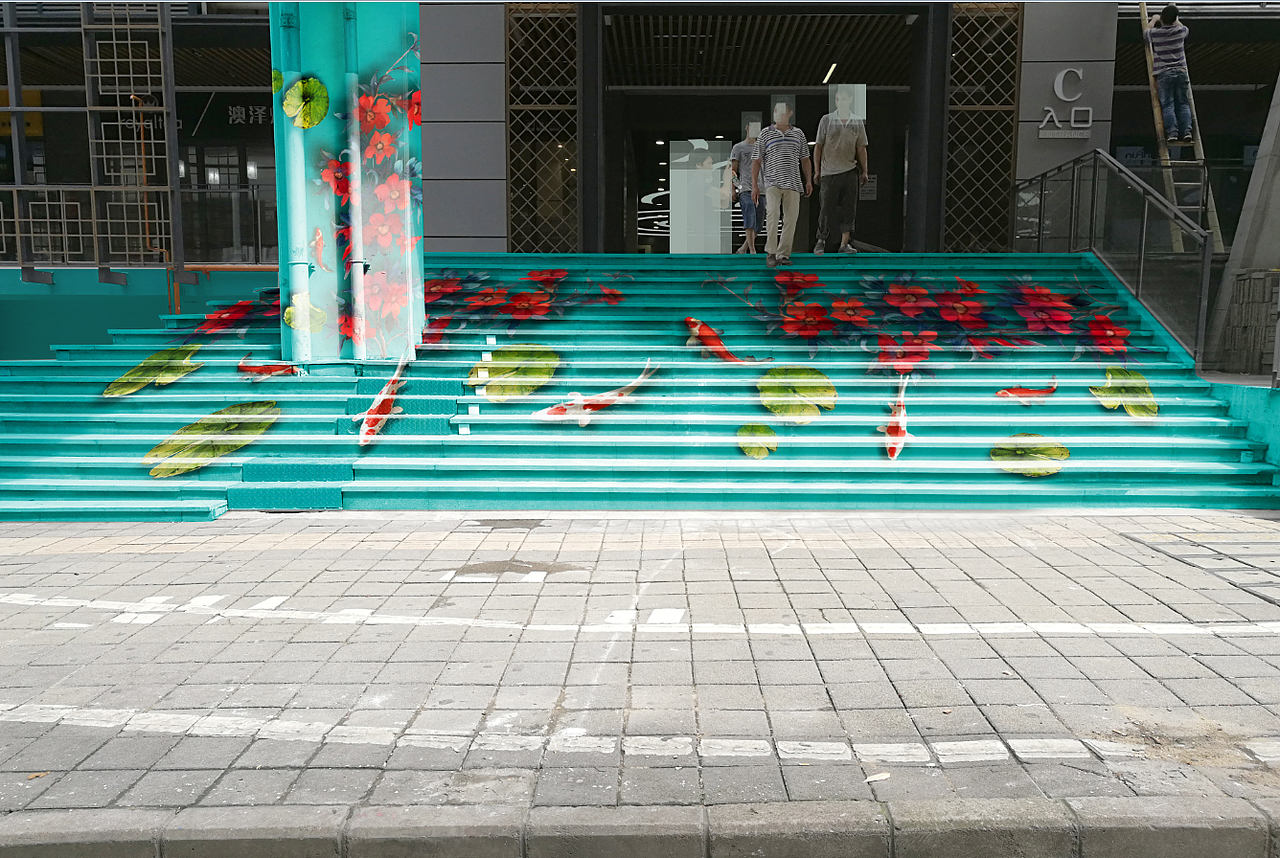 手繪地畫（圖ZMTEzMjc3MTYw） - 繪畫 - 站酷設計師羅嗣祈原創(chuàng)素材 - 站酷ZCOOL