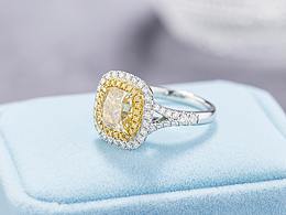 黄钻石 黄钻戒 黄宝石 戒指 深圳珠宝摄影 钻石摄影