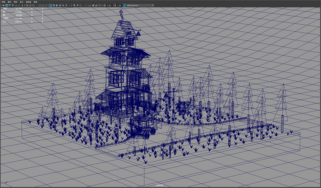 Maya的LOWPOLY风格场景（图ZMTk3MzU4MDky） - 场景 - 站酷设计师skywear原创素材 - 站酷ZCOOL