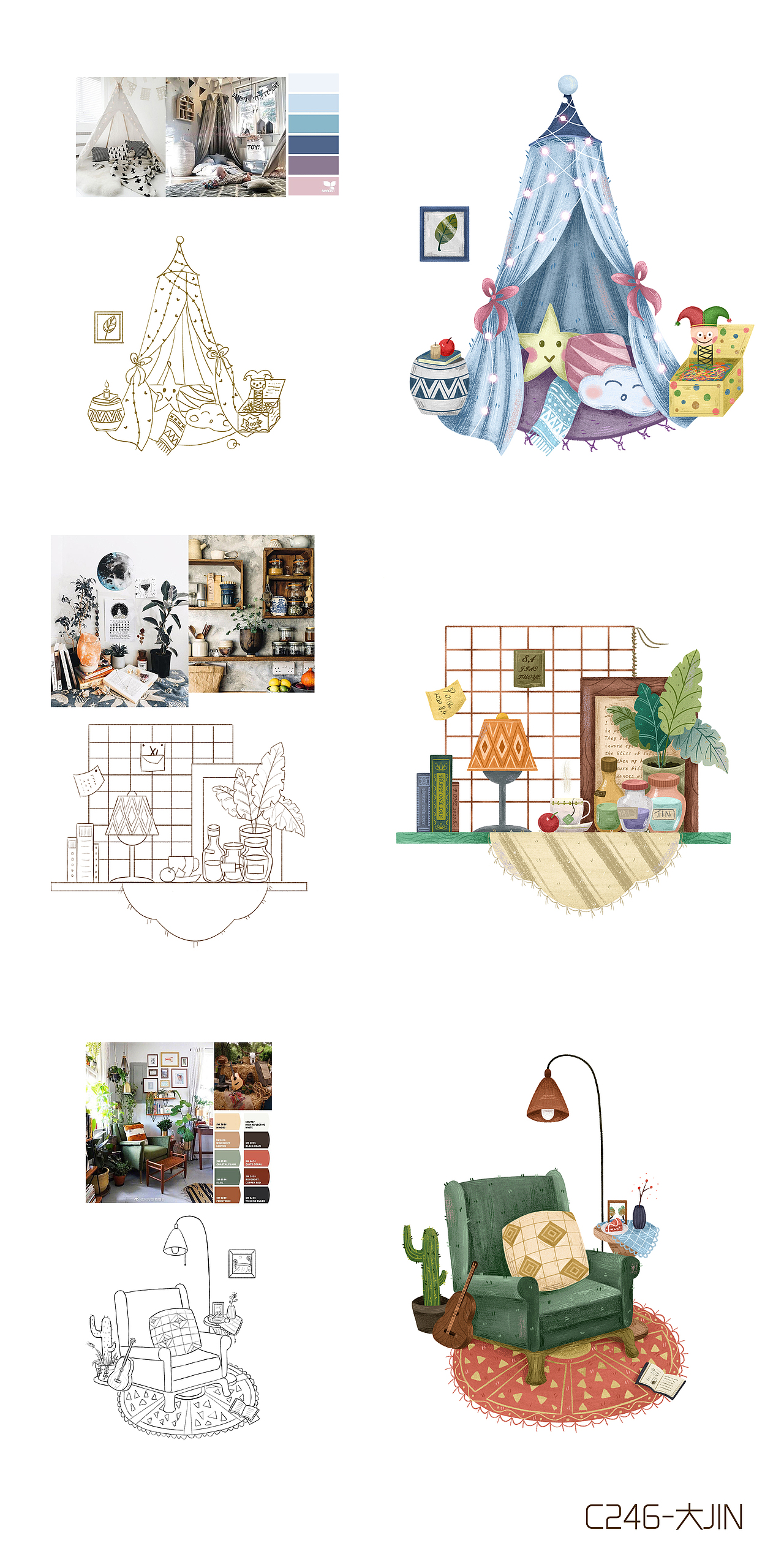 插画学习（图ZMjE5NTYwNzg4） - 创作习作 - 站酷设计师Agoni0927原创素材 - 站酷ZCOOL