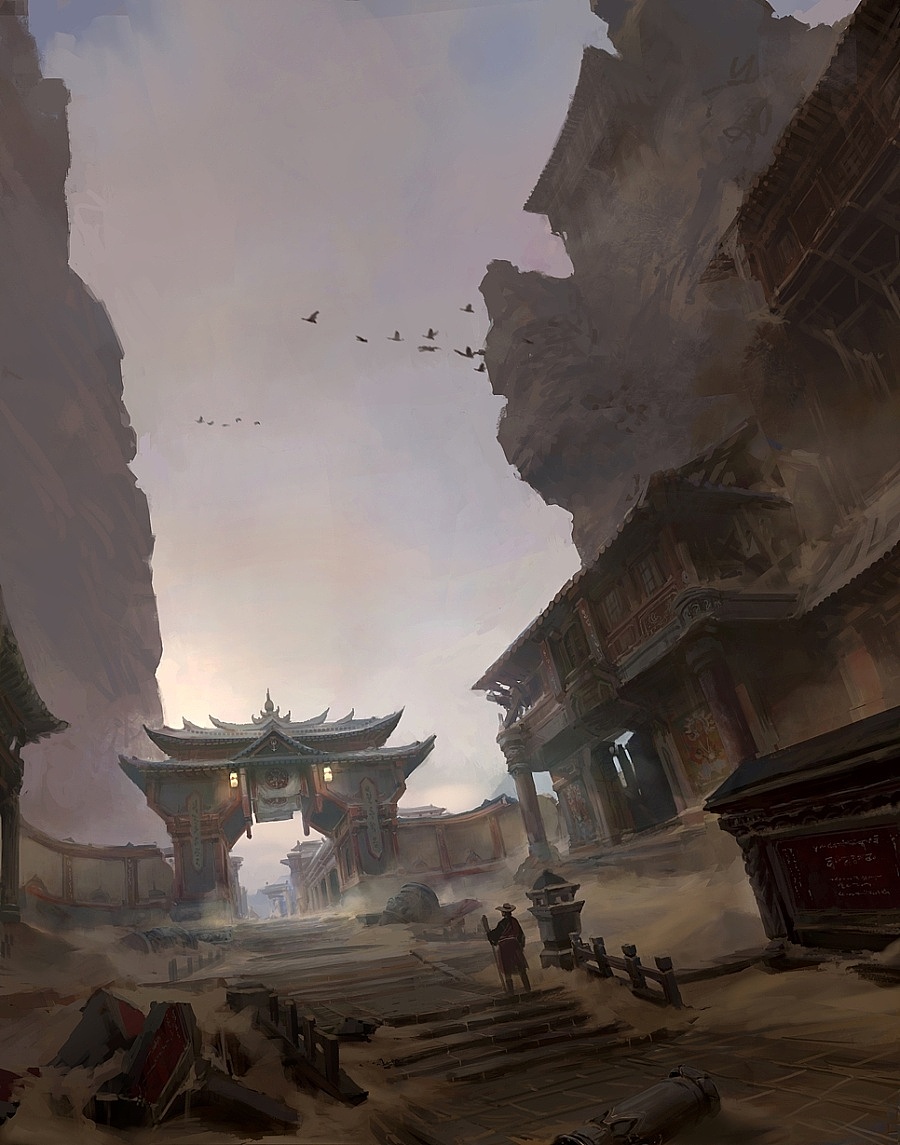 洛克猴（杜震）中国风建筑设计合集（图ZNzQ4NTk1NTI=） - 概念设定 - 站酷设计师艺数绘CG原创素材 - 站酷ZCOOL