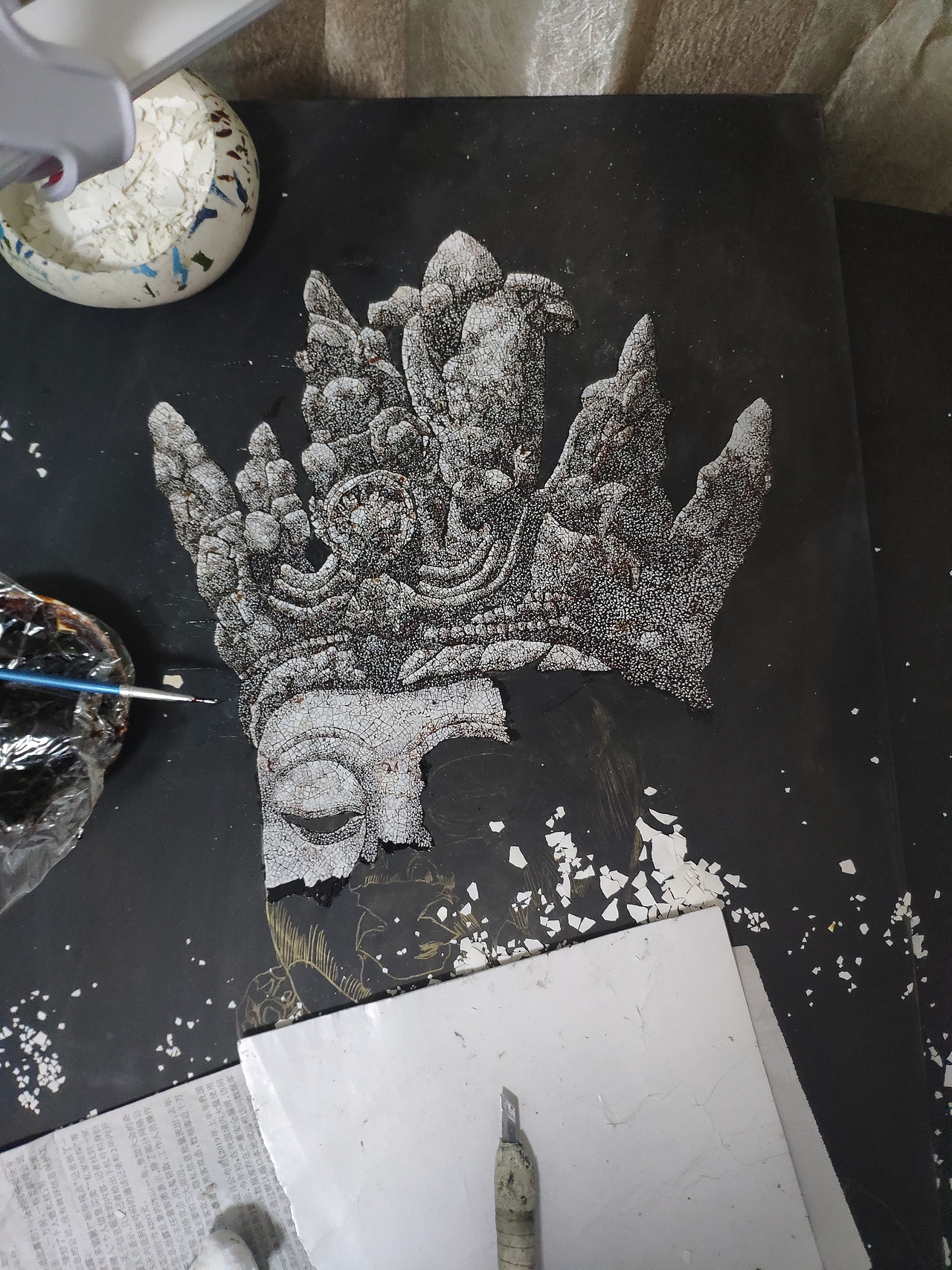 《慈暮系列之三》（图ZMTk1MDA5NjA0） - 绘画 - 站酷设计师大漆熊原创素材 - 站酷ZCOOL