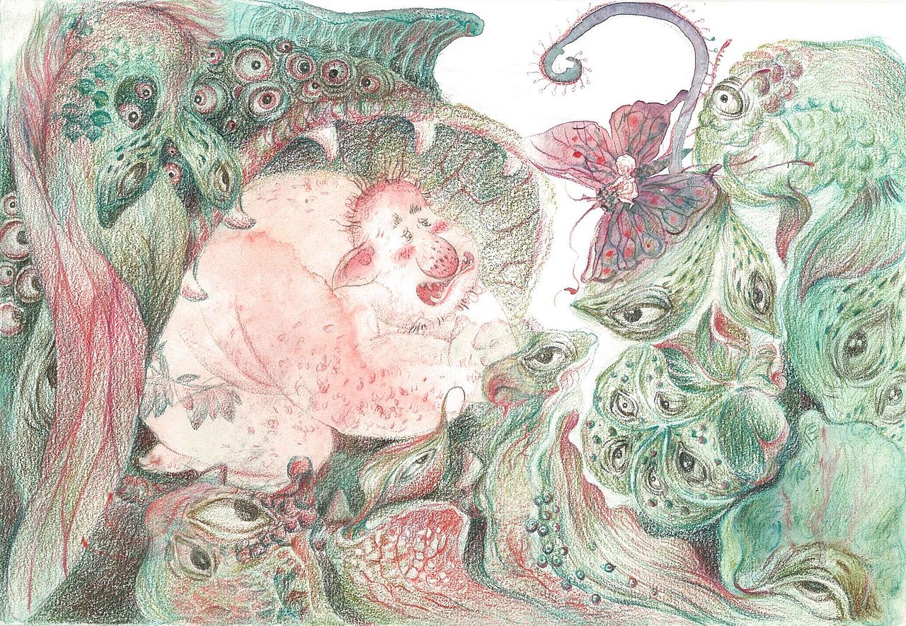 《巨人与小女孩》系列二（图ZMzQ4NzQ0Mjcy） - 绘本 - 站酷设计师梨籽猫原创素材 - 站酷ZCOOL