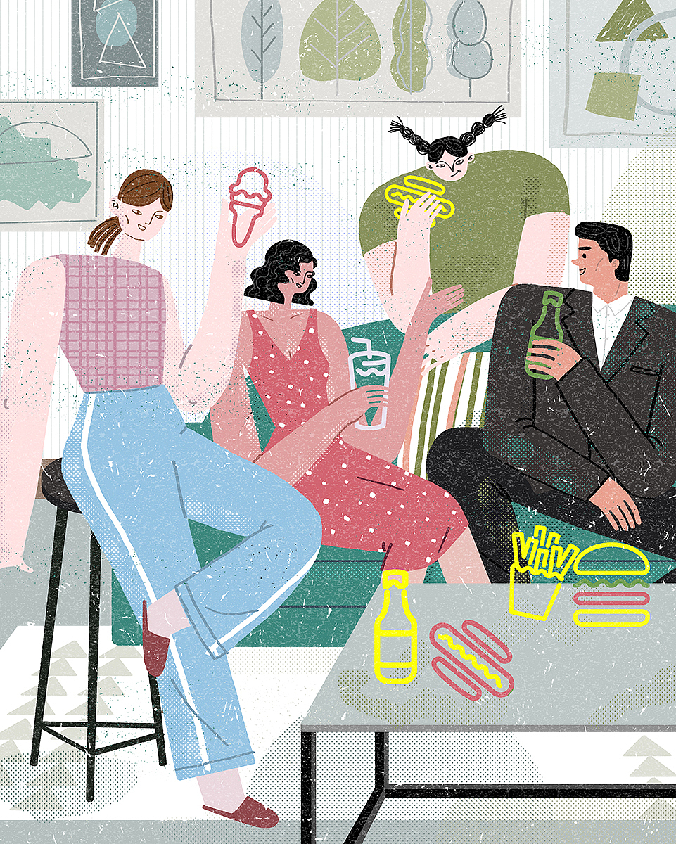 布林插画×美国Shake Shack（图ZMTc4ODUyNTA4） - 商业插画 - 站酷设计师布林Brin原创素材 - 站酷ZCOOL