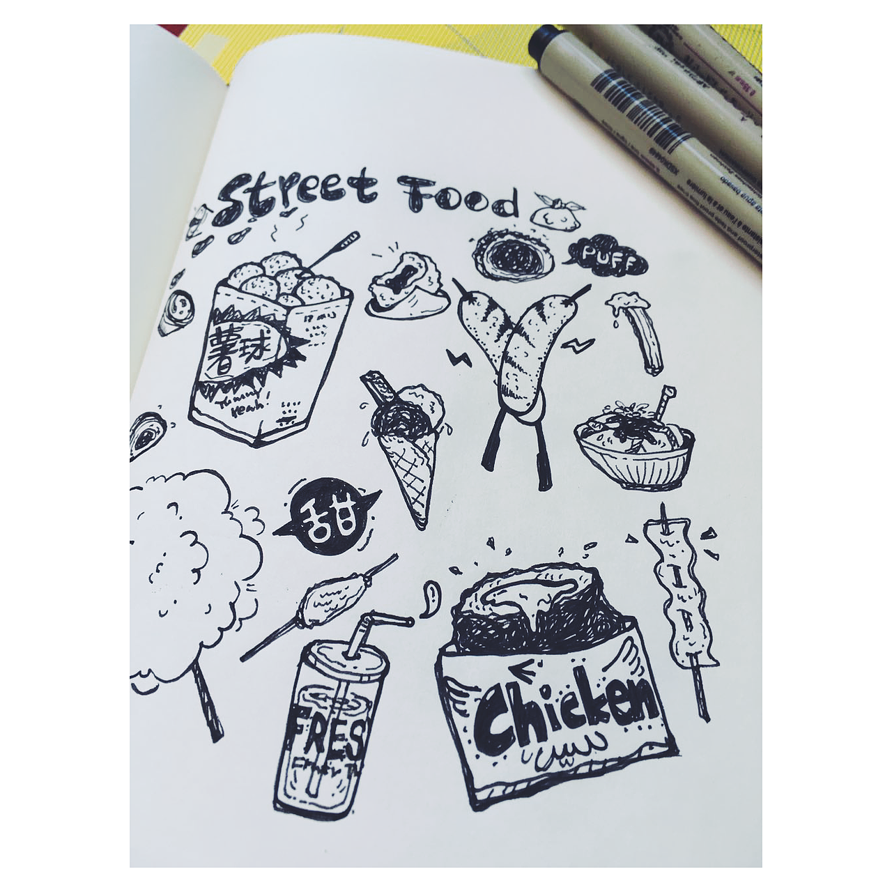 日练 随笔 涂鸦 晒本31