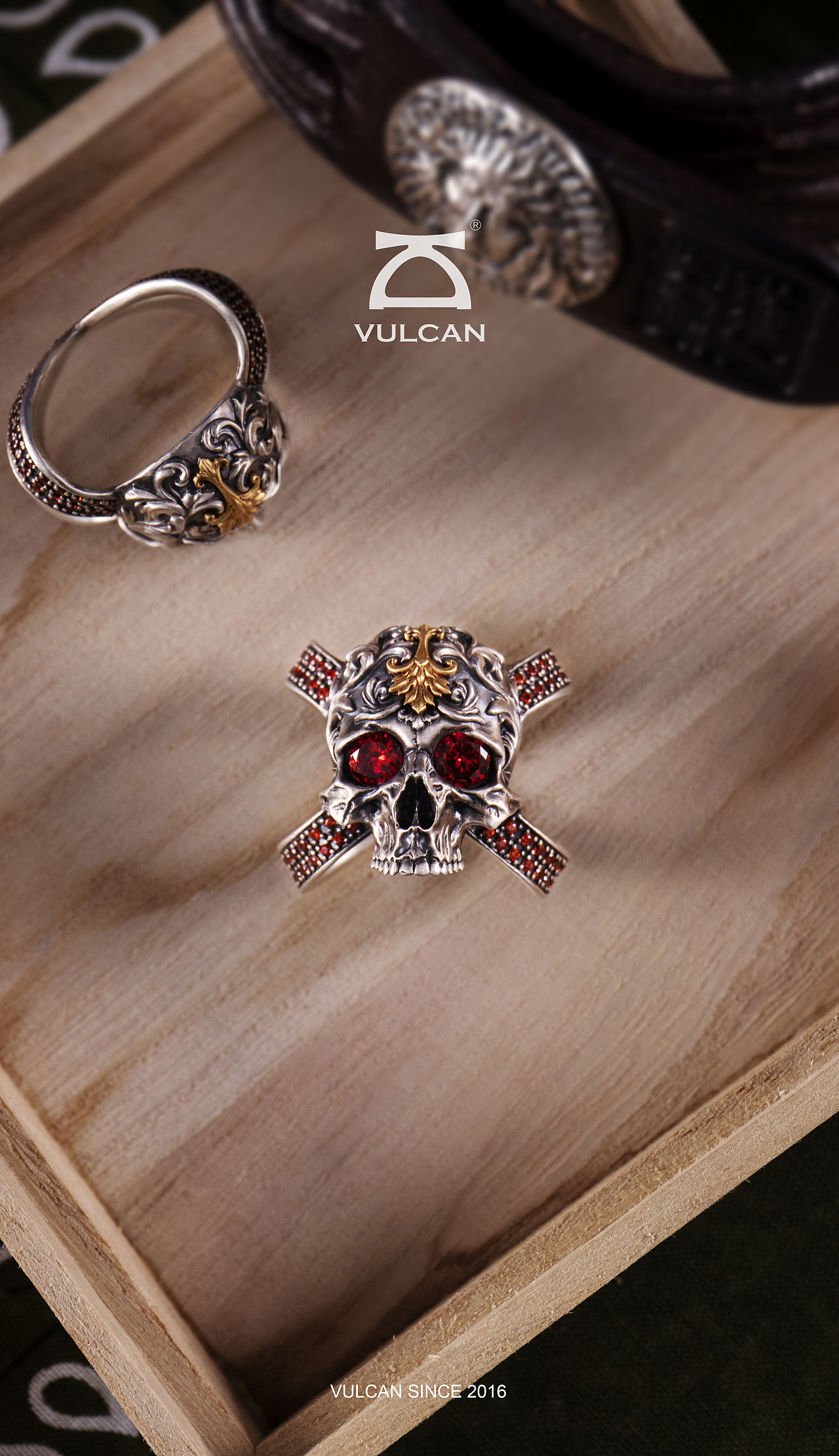 VULCAN·骷髅系列【丝巾扣】