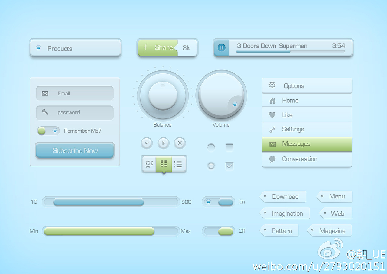 万能按钮 gui|ui|主题/皮肤|朝_ue - 原创作品 - 站酷 (zcool)
