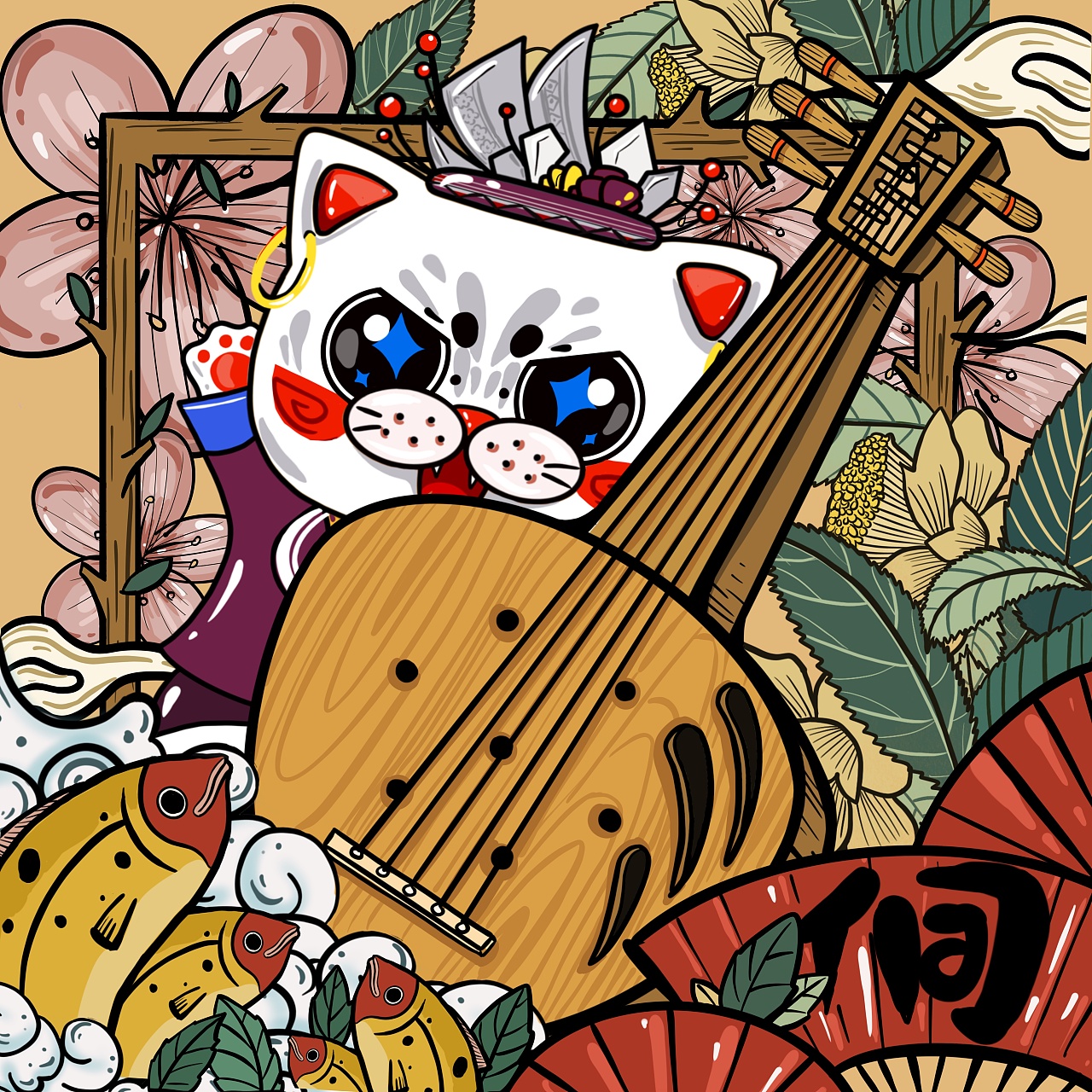 侗寨文化元素插画文创设计|插画|商业插画|电点 - 原创作品 - 站酷