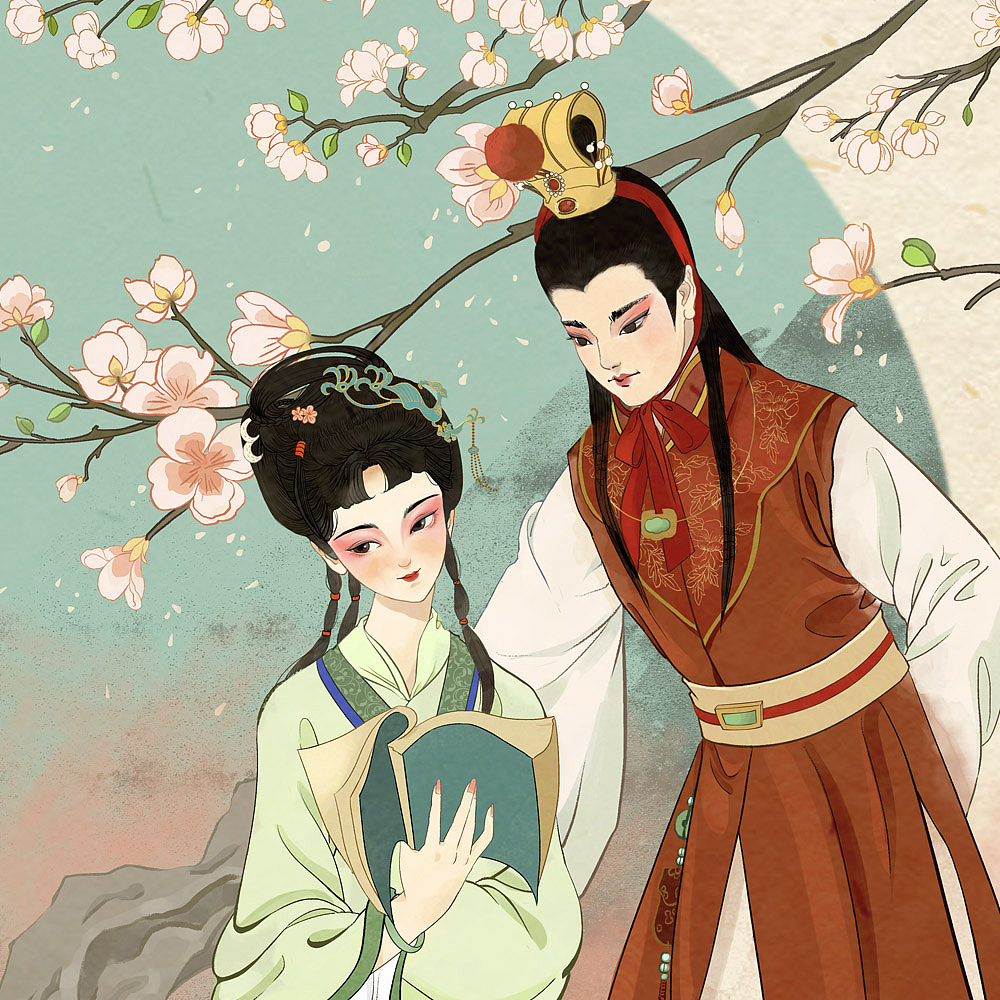 近来画的古风画（图ZMzAyMTE3NjYw） - 商业插画 - 站酷设计师YUGAWEI原创素材 - 站酷ZCOOL