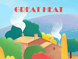 插画练习24节气