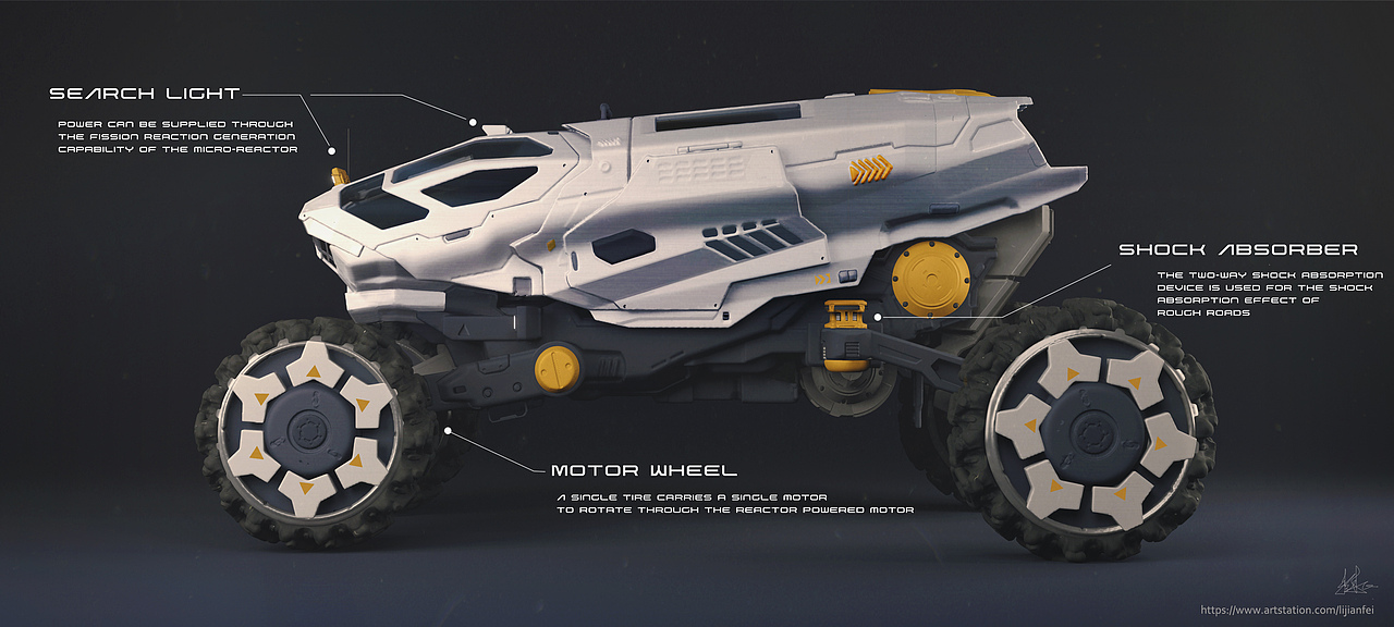 火星车（图ZMjQ4NzI0MDk2） - 概念设定 - 站酷设计师改变喵原创素材 - 站酷ZCOOL