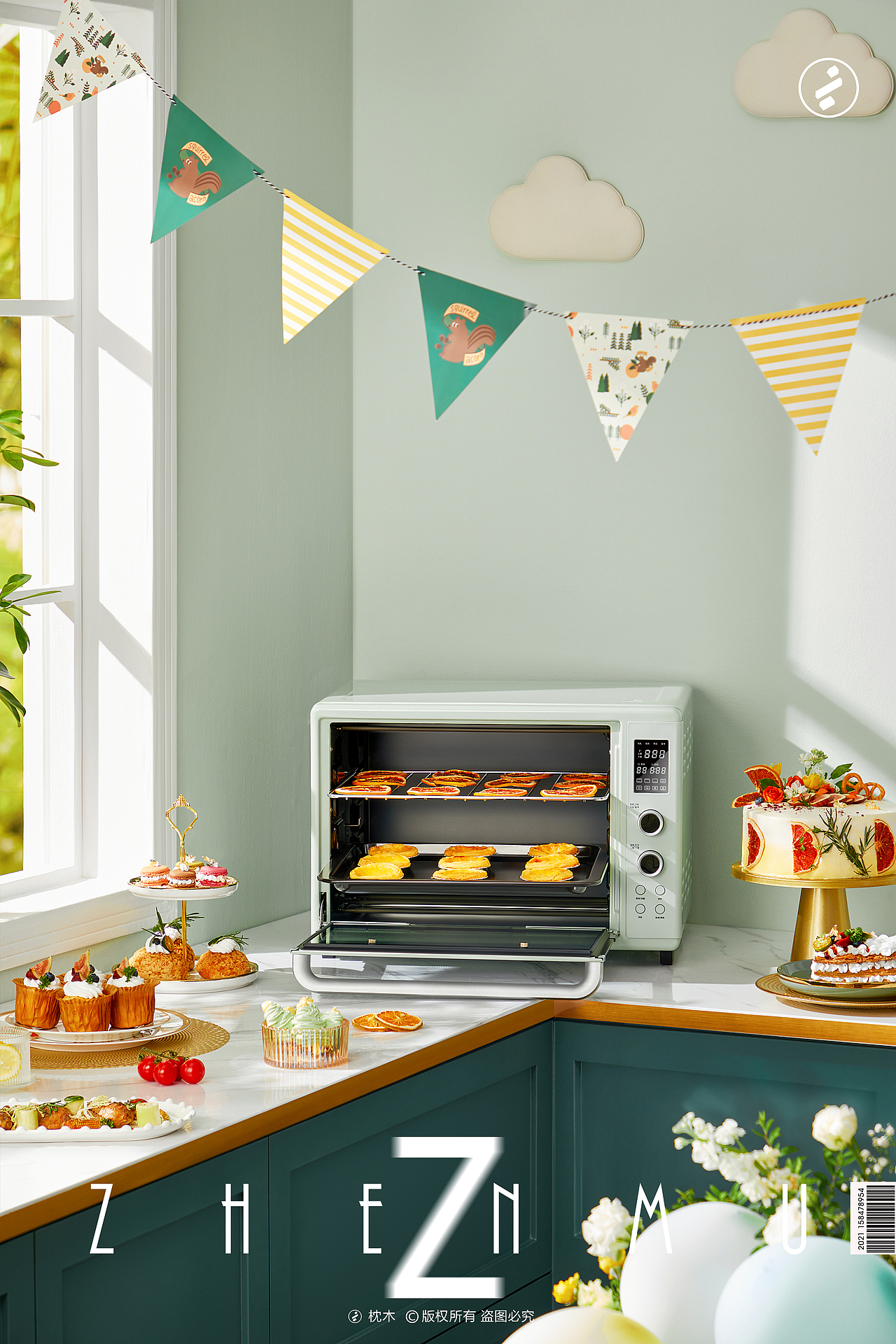 长帝烤箱平面拍摄