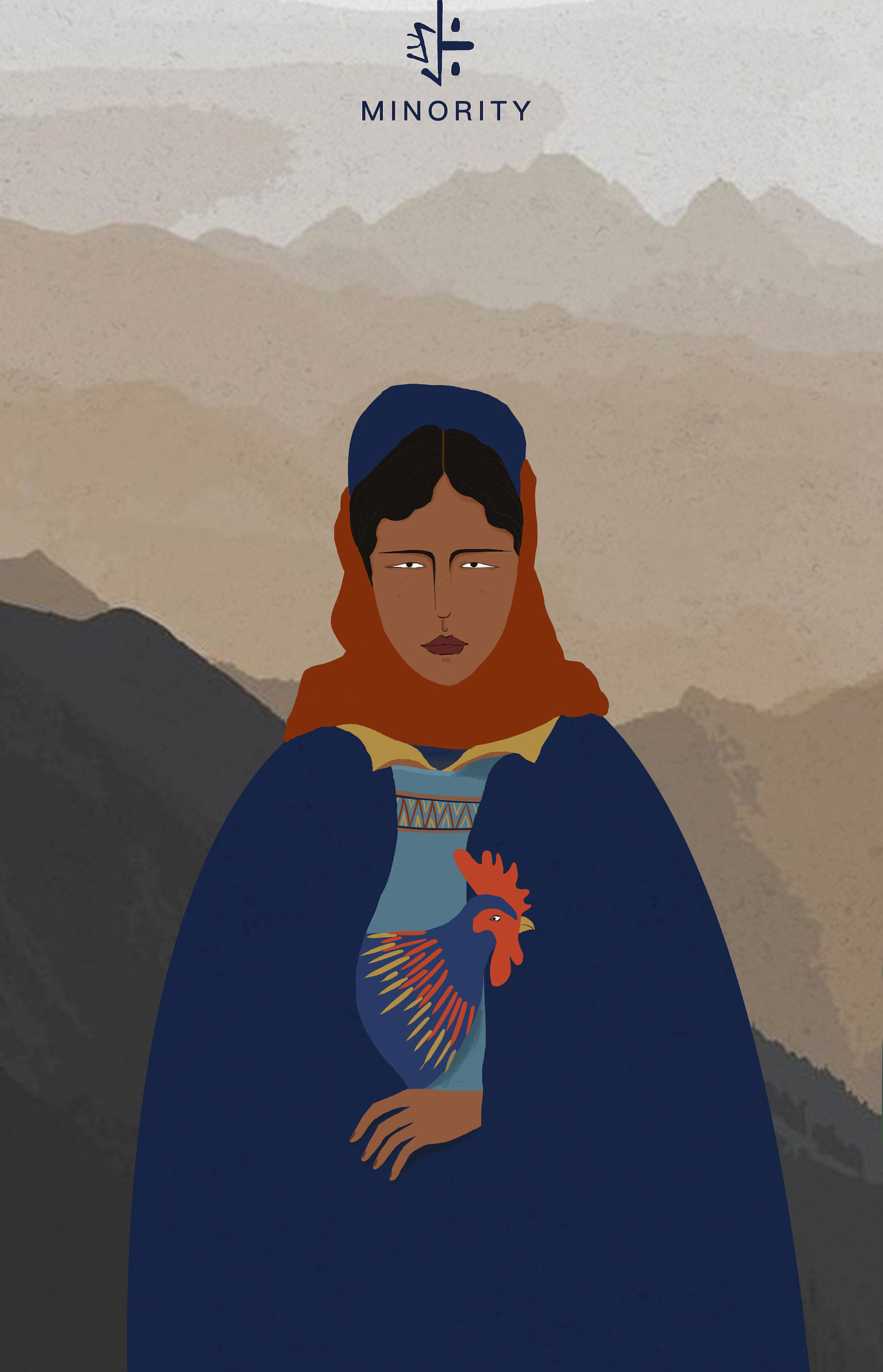 趕集（彝族）（圖ZMTc4NzgwNzg4） - 藝術插畫 - 站酷設計師阿嘎吉曲原創(chuàng)素材 - 站酷ZCOOL