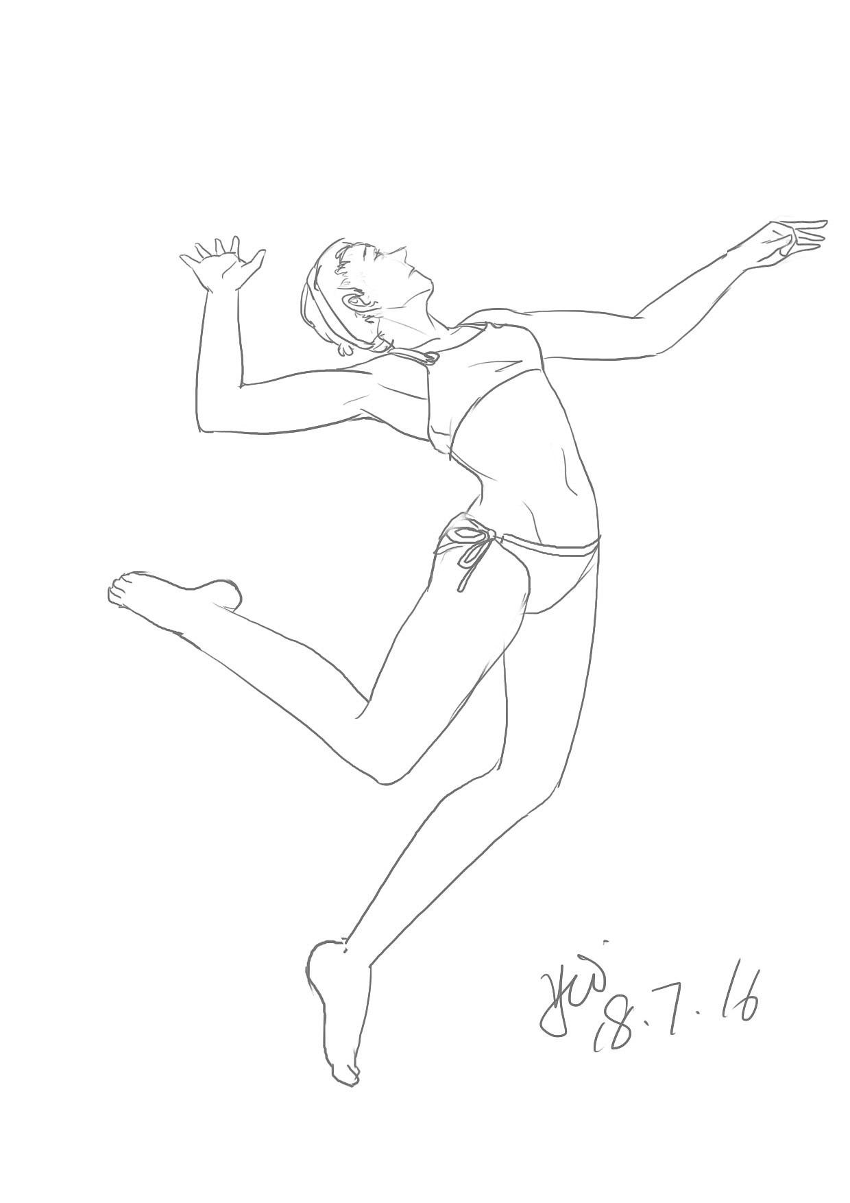 2018下半年的部分速写练习